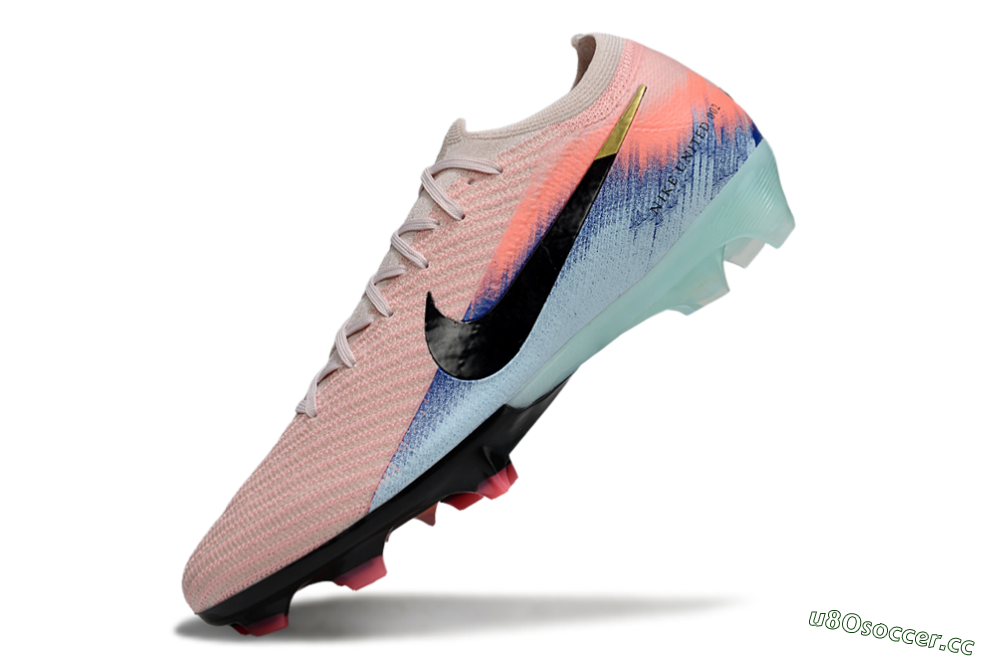 Unisex Nike Air Zoom Mercurial Vapor 16 Elite FG Firm Ground Low-Tops Football Boots - Pink/Black/Jade 5