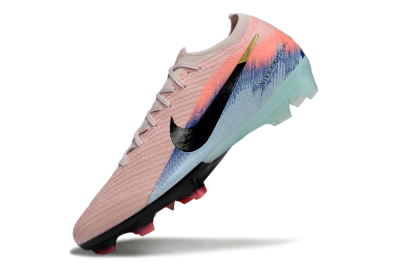 Unisex Nike Air Zoom Mercurial Vapor 16 Elite FG Firm Ground Low-Tops Football Boots - Pink/Black/Jade