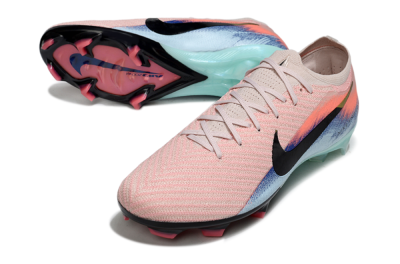 Unisex Nike Air Zoom Mercurial Vapor 16 Elite FG Firm Ground Low-Tops Football Boots - Pink/Black/Jade