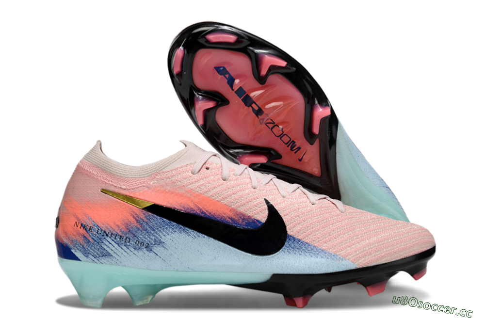 Unisex Nike Air Zoom Mercurial Vapor 16 Elite FG Firm Ground Low-Tops Football Boots - Pink/Black/Jade 2