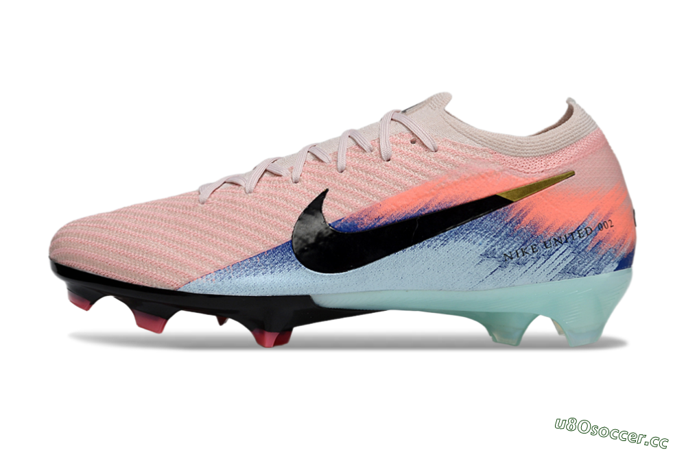 Unisex Nike Air Zoom Mercurial Vapor 16 Elite FG Firm Ground Low-Tops Football Boots - Pink/Black/Jade 0