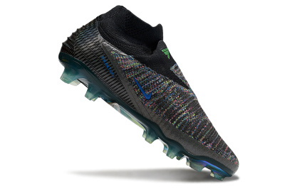 Unisex Nike Phantom 6 Elite FG Firm Ground High-Tops Football Boots - Black/Yellow/Red
