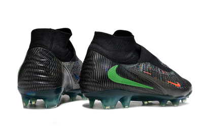 Unisex Nike Phantom 6 Elite FG Firm Ground High-Tops Football Boots - Black/Yellow/Red