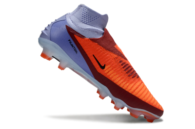 Unisex Nike Phantom 6 Elite FG Firm Ground High-Tops Football Boots - Red/Blue/Black