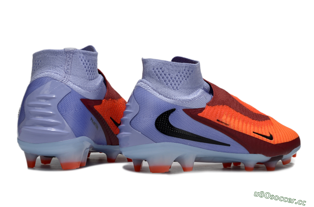 Unisex Nike Phantom 6 Elite FG Firm Ground High-Tops Football Boots - Red/Blue/Black 6