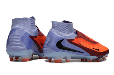 Unisex Nike Phantom 6 Elite FG Firm Ground High-Tops Football Boots - Red/Blue/Black