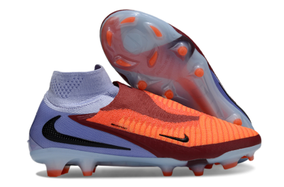 Unisex Nike Phantom 6 Elite FG Firm Ground High-Tops Football Boots - Red/Blue/Black