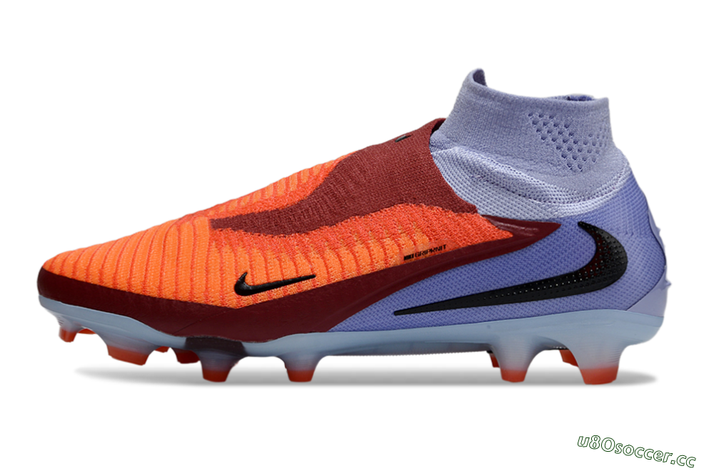 Unisex Nike Phantom 6 Elite FG Firm Ground High-Tops Football Boots - Red/Blue/Black 0