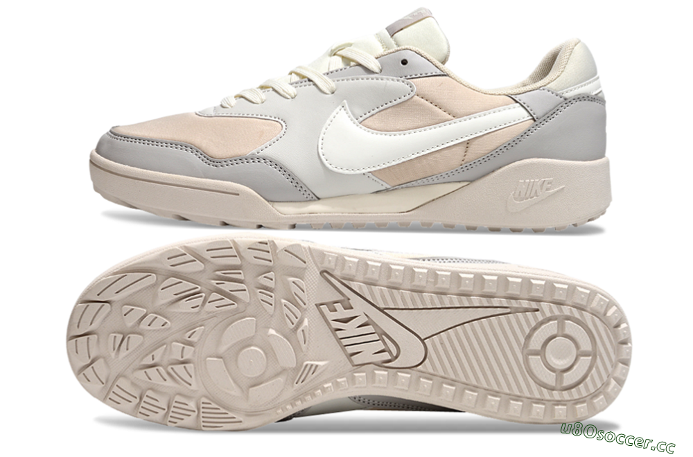 Unisex Nike Terra Manta TF Artificial Turf Low-Tops Football Shoes - Pink/Grey/White 1