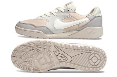 Unisex Nike Terra Manta TF Artificial Turf Low-Tops Football Shoes - Pink/Grey/White