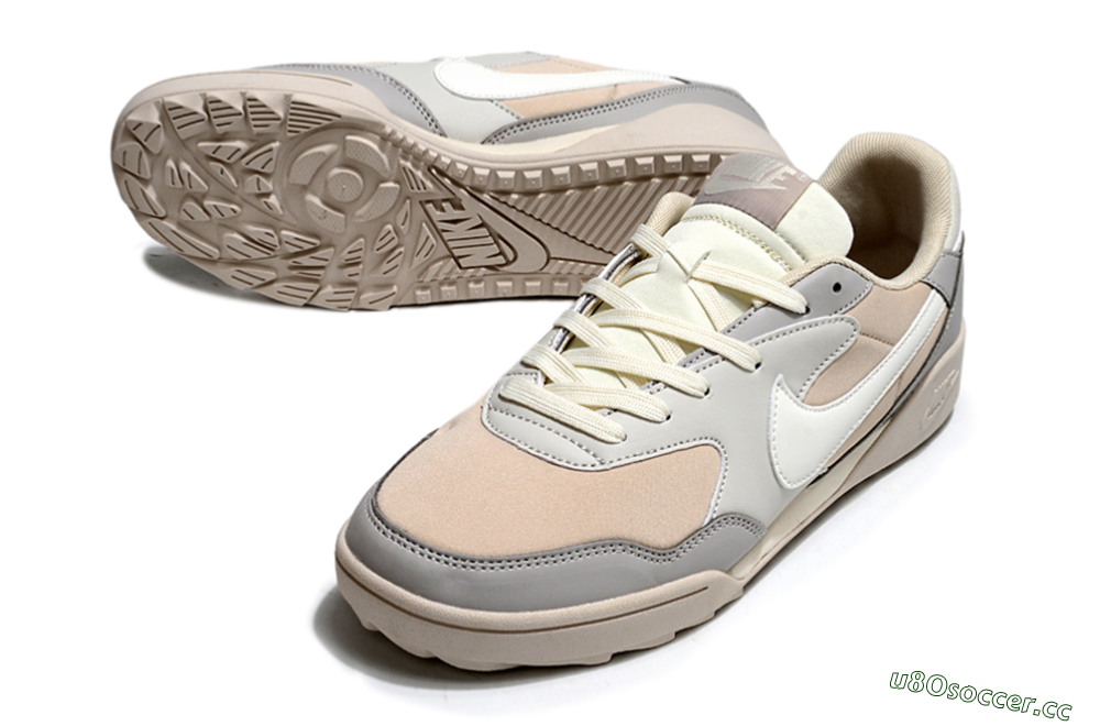 Unisex Nike Terra Manta TF Artificial Turf Low-Tops Football Shoes - Pink/Grey/White 3