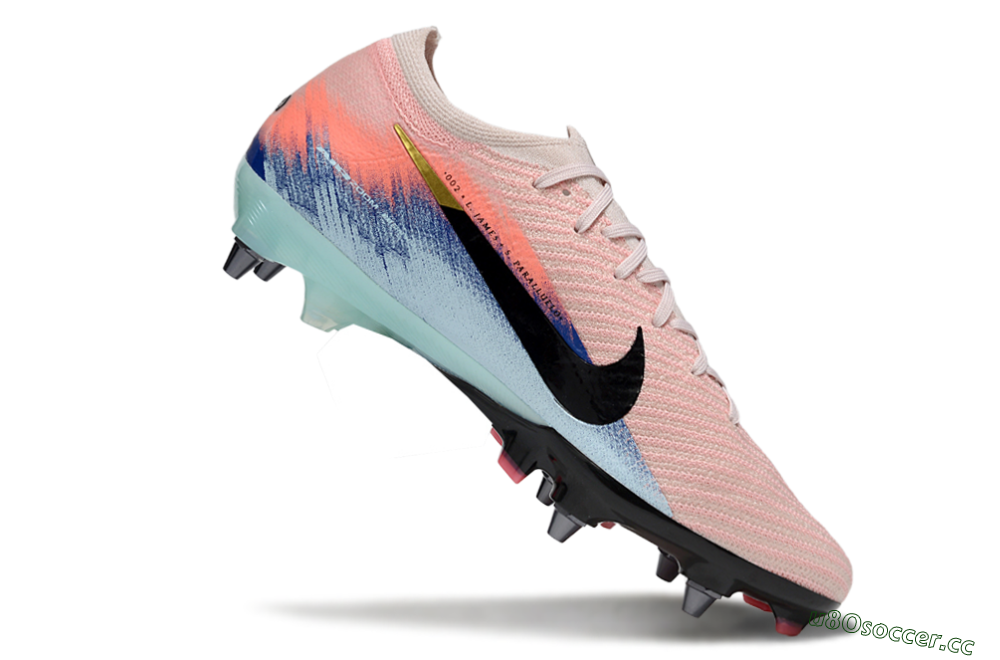 Unisex Nike Air Zoom Mercurial Vapor 16 Elite SG Soft Ground Low-Tops Football Boots - Pink/Black/Jade 4