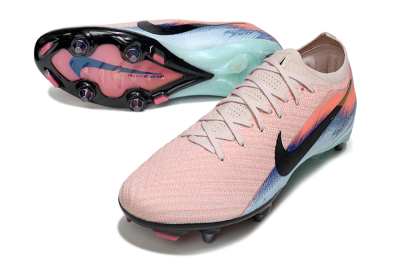 Unisex Nike Air Zoom Mercurial Vapor 16 Elite SG Soft Ground Low-Tops Football Boots - Pink/Black/Jade