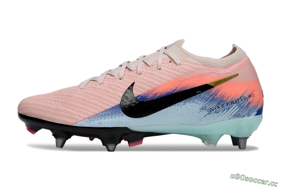 Unisex Nike Air Zoom Mercurial Vapor 16 Elite SG Soft Ground Low-Tops Football Boots - Pink/Black/Jade 0