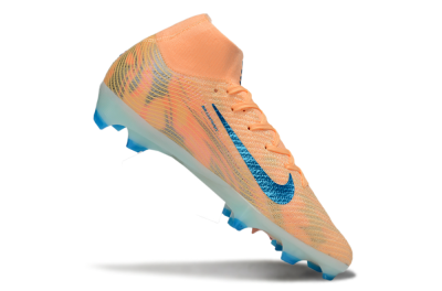 Unisex Nike Air Zoom Mercurial Superfly 10 Elite FG Firm Ground High-Tops Football Boots - Pink/Blue/Whtie