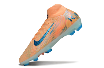 Unisex Nike Air Zoom Mercurial Superfly 10 Elite FG Firm Ground High-Tops Football Boots - Pink/Blue/Whtie