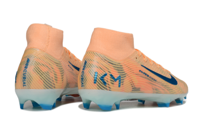Unisex Nike Air Zoom Mercurial Superfly 10 Elite FG Firm Ground High-Tops Football Boots - Pink/Blue/Whtie