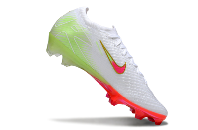 Unisex Nike Air Zoom Mercurial Vapor 16 Elite FG Firm Ground Low-Tops Football Boots - White/Pink/Yellow