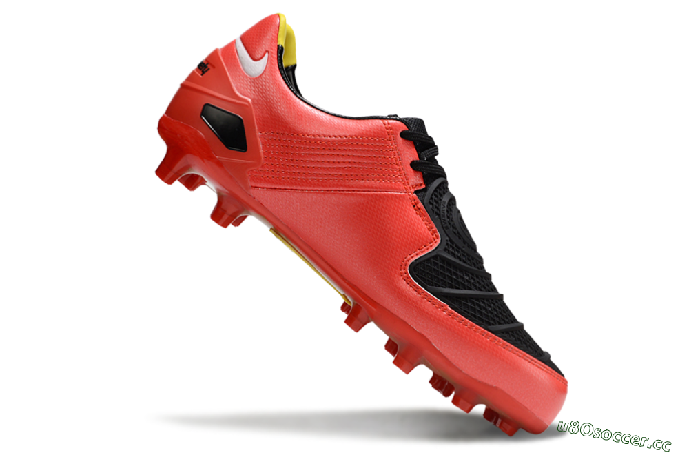 Men's Nike Air Zoom Total 90 Laser FG Firm Ground Low-Tops Football Boots - Red/White/Black 4