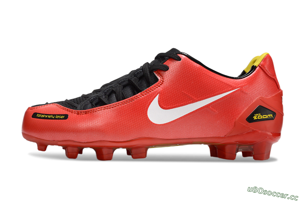 Men's Nike Air Zoom Total 90 Laser FG Firm Ground Low-Tops Football Boots - Red/White/Black 0