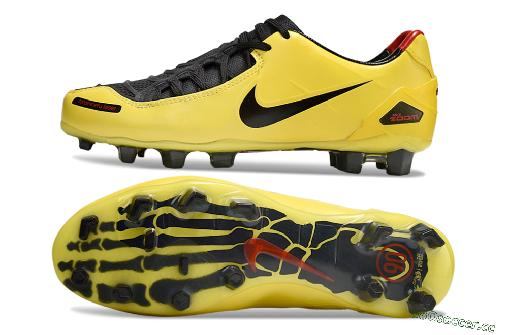 Men's Nike Air Zoom Total 90 Laser FG Firm Ground Low-Tops Football Boots - Yellow/Black/Red 1