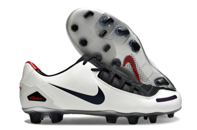 Men's Nike Air Zoom Total 90 Laser FG Firm Ground Low-Tops Football Boots - White/Black/Red