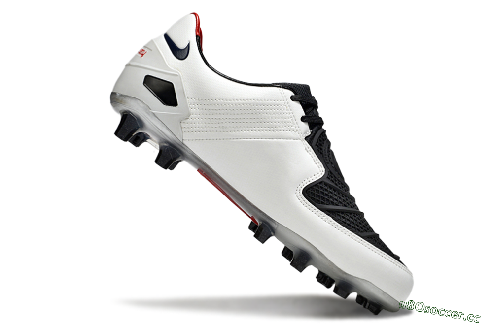 Men's Nike Air Zoom Total 90 Laser FG Firm Ground Low-Tops Football Boots - White/Black/Red 4