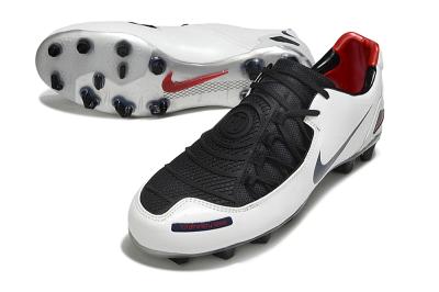 Men's Nike Air Zoom Total 90 Laser FG Firm Ground Low-Tops Football Boots - White/Black/Red