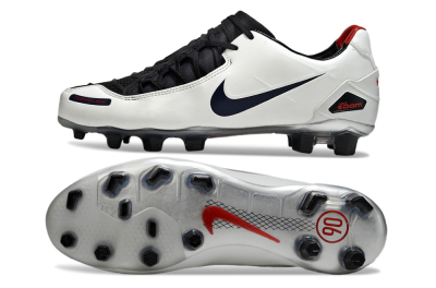 Men's Nike Air Zoom Total 90 Laser FG Firm Ground Low-Tops Football Boots - White/Black/Red