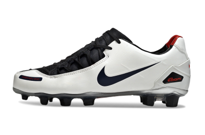 Men's Nike Air Zoom Total 90 Laser FG Firm Ground Low-Tops Football Boots - White/Black/Red