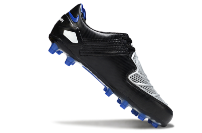Men's Nike Air Zoom Total 90 Laser FG Firm Ground Low-Tops Football Boots - Black/White/Blue