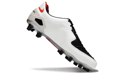 Men's Nike Air Zoom Total 90 III FG Firm Ground Low-Tops Football Boots - White/Red/Black