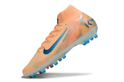 Unisex Nike Air Zoom Mercurial Superfly 10 Elite AG Artificial Grass High-Tops Football Boots - Pink/Blue/Whtie