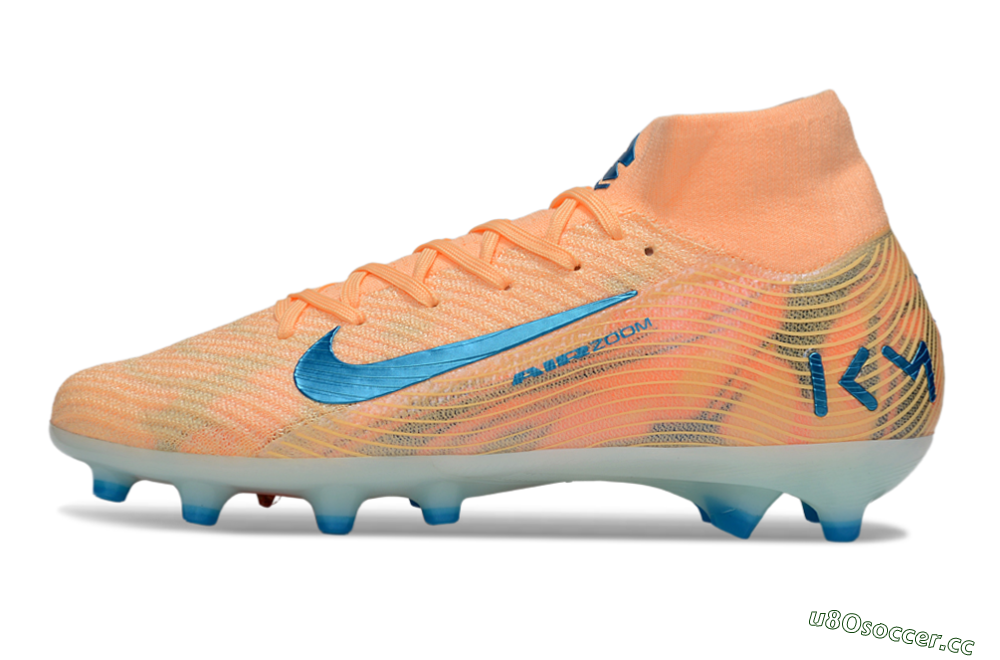 Unisex Nike Air Zoom Mercurial Superfly 10 Elite AG Artificial Grass High-Tops Football Boots - Pink/Blue/Whtie 0