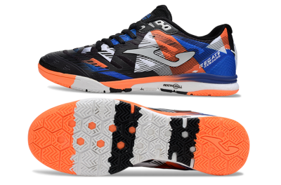 Men's Joma Top Flex IC Indoor & Futsal Low-Tops Football Shoes - Black/Red/Blue