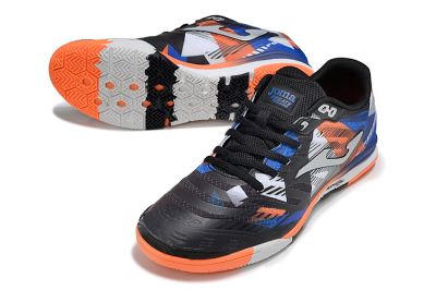 Men's Joma Top Flex IC Indoor & Futsal Low-Tops Football Shoes - Black/Red/Blue