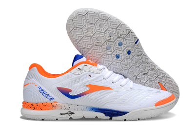 Men's Joma Top Flex IC Indoor & Futsal Low-Tops Football Shoes - White/Blue/Red
