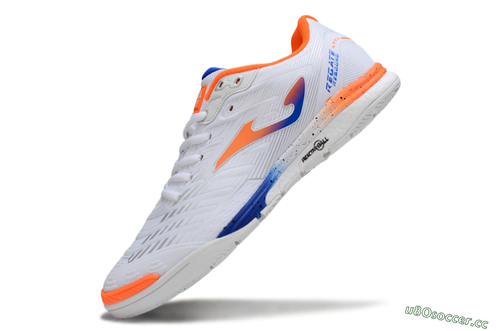 Men's Joma Top Flex IC Indoor & Futsal Low-Tops Football Shoes - White/Blue/Red 5