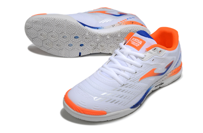 Men's Joma Top Flex IC Indoor & Futsal Low-Tops Football Shoes - White/Blue/Red