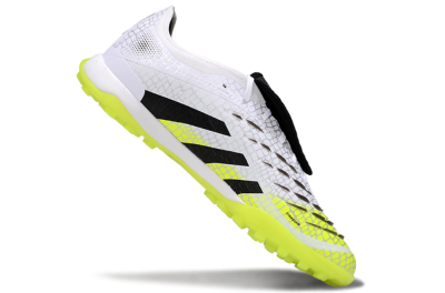 Men's Adidas Predator League Foldover Tongue TF Artificial Turf Low-Tops Football Shoes - White/Black/Yellow