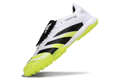 Men's Adidas Predator League Foldover Tongue TF Artificial Turf Low-Tops Football Shoes - White/Black/Yellow
