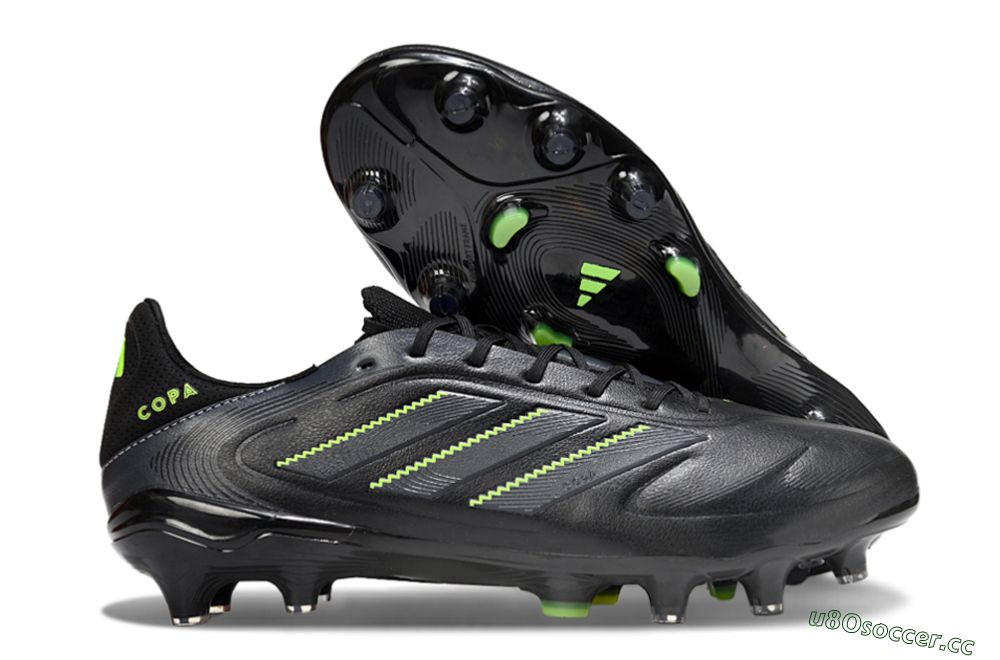 Men's Adidas Copa Pure 3 Elite FG Firm Ground Low-Tops Football Boots - Black/Yellow 2