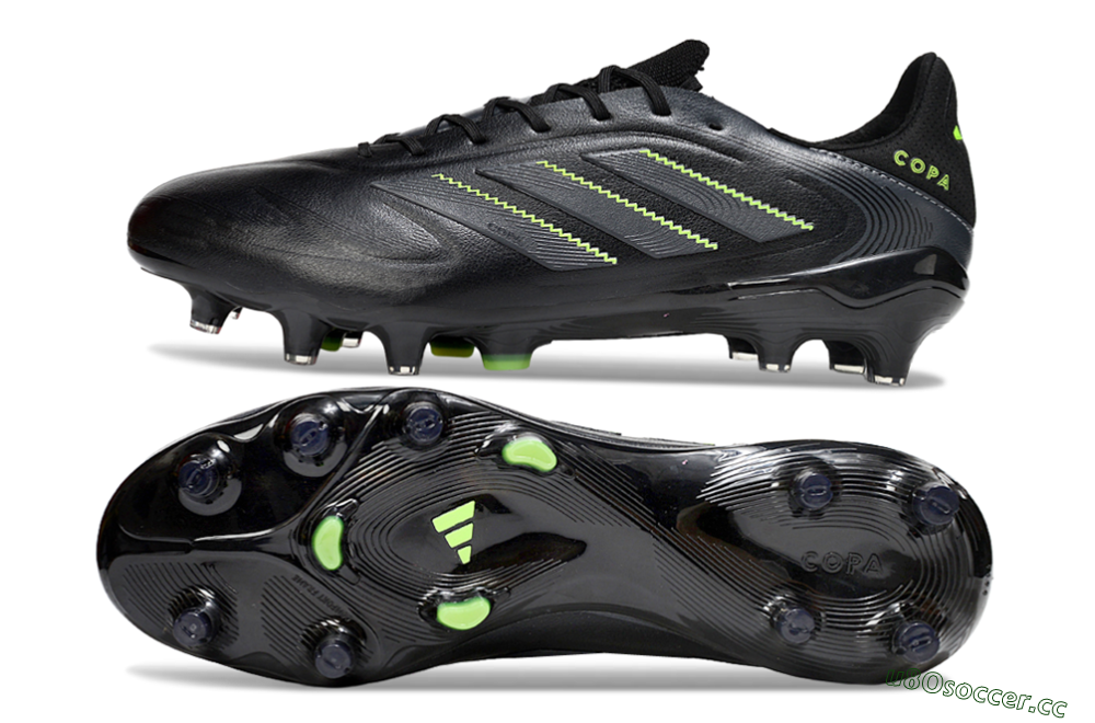 Men's Adidas Copa Pure 3 Elite FG Firm Ground Low-Tops Football Boots - Black/Yellow 1