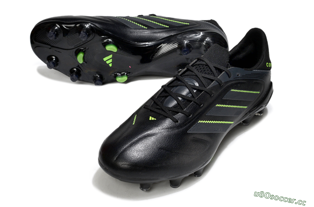 Men's Adidas Copa Pure 3 Elite FG Firm Ground Low-Tops Football Boots - Black/Yellow 3
