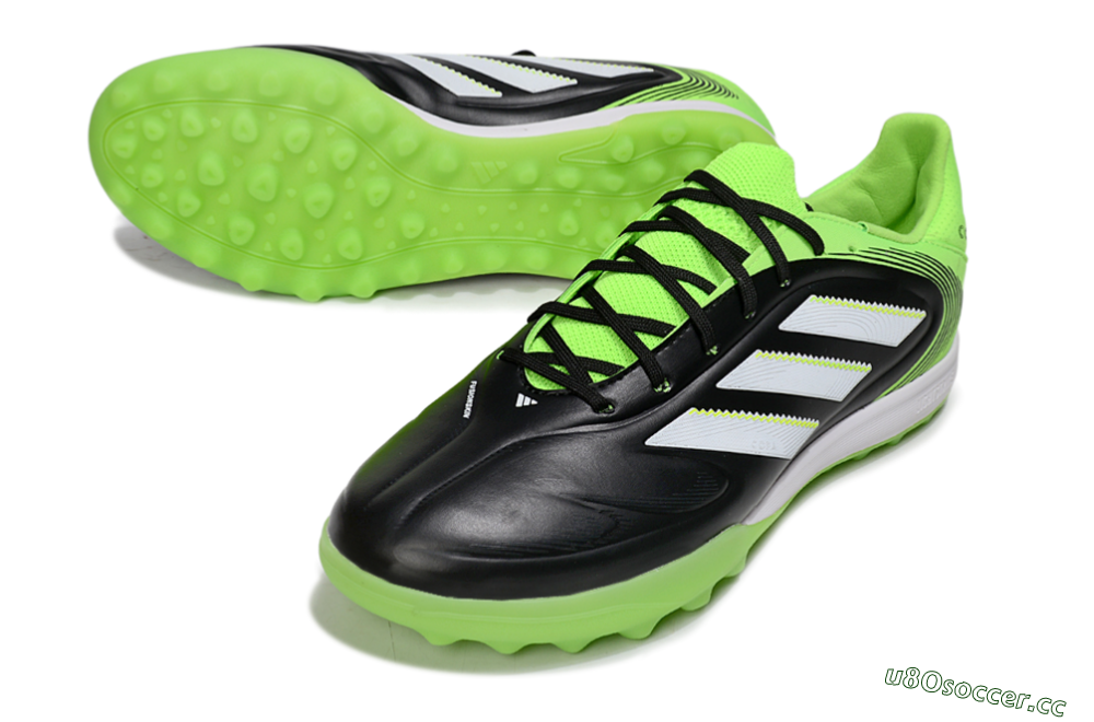 Men's Adidas Copa Gloro 2 TF Artificial Turf Low-Tops Football Shoes - Black/White/Yellow 3