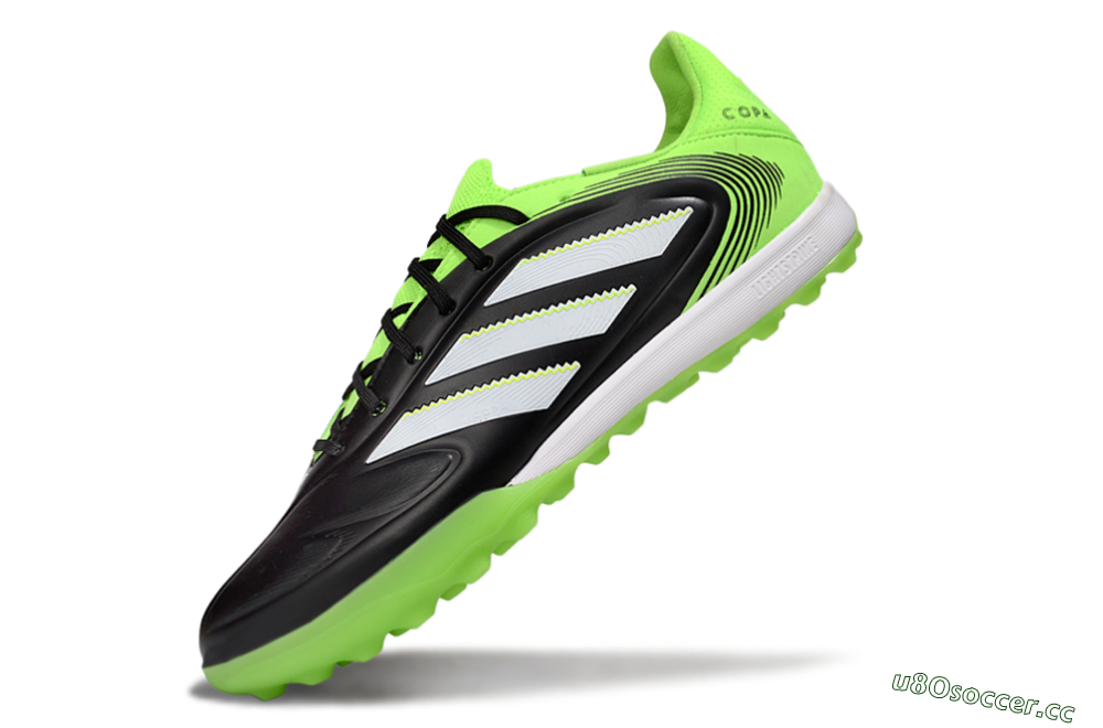 Men's Adidas Copa Gloro 2 TF Artificial Turf Low-Tops Football Shoes - Black/White/Yellow 5
