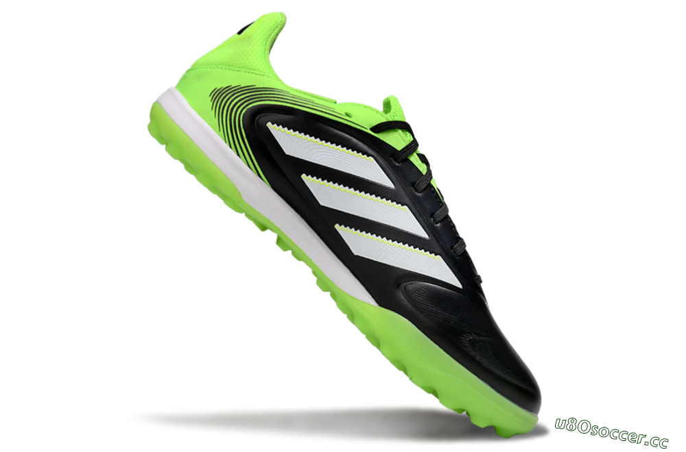 Men's Adidas Copa Gloro 2 TF Artificial Turf Low-Tops Football Shoes - Black/White/Yellow 4