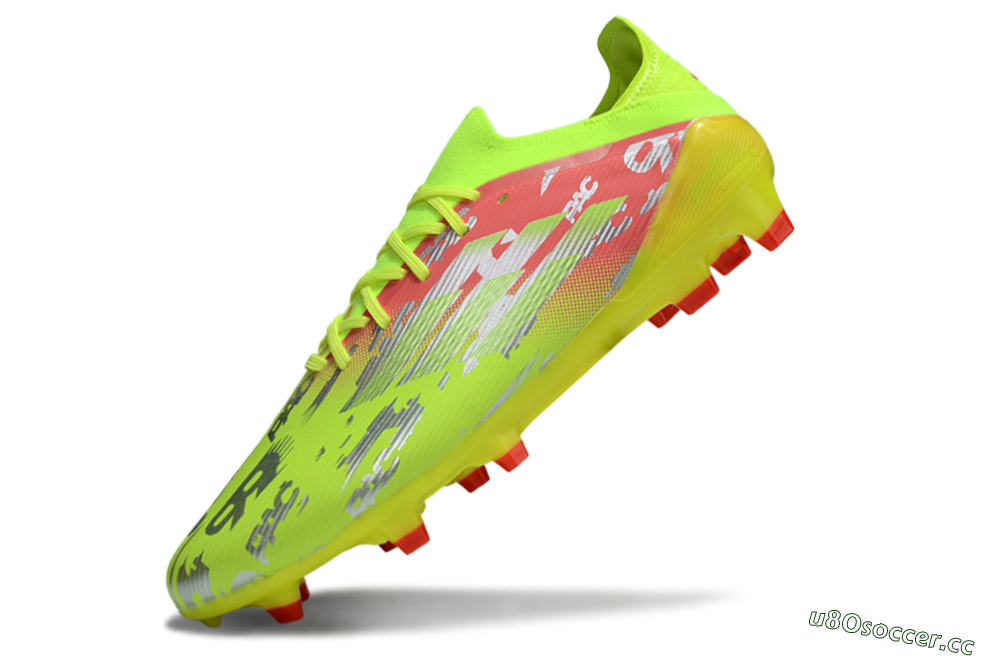 Unisex Adidas F50 Elite FG Firm Ground Low-Tops Football Boots - Yellow/Silver/Red 5
