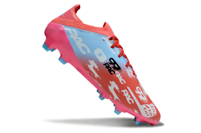 Unisex Adidas F50 Elite FG Firm Ground Low-Tops Football Boots - Red/Blue/Pink