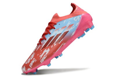 Unisex Adidas F50 Elite FG Firm Ground Low-Tops Football Boots - Red/Blue/Pink